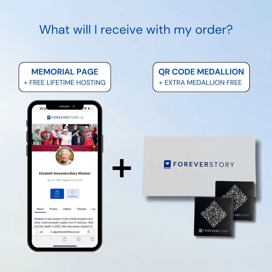 Plaques for Gravestones with Forever Story Medallion and Free Digital Profile for Lasting Memories Plaques for Gravestones with Forever Story Medallion and Free Digital Profile for Lasting Memories