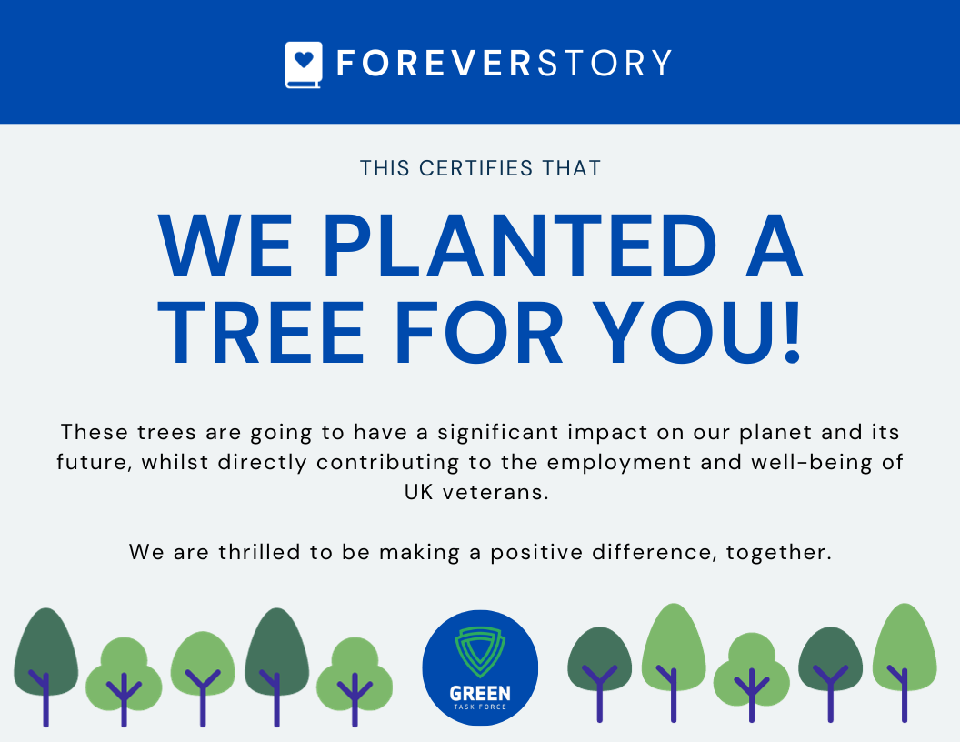 Plant a UK Tree (Dedicated to you)